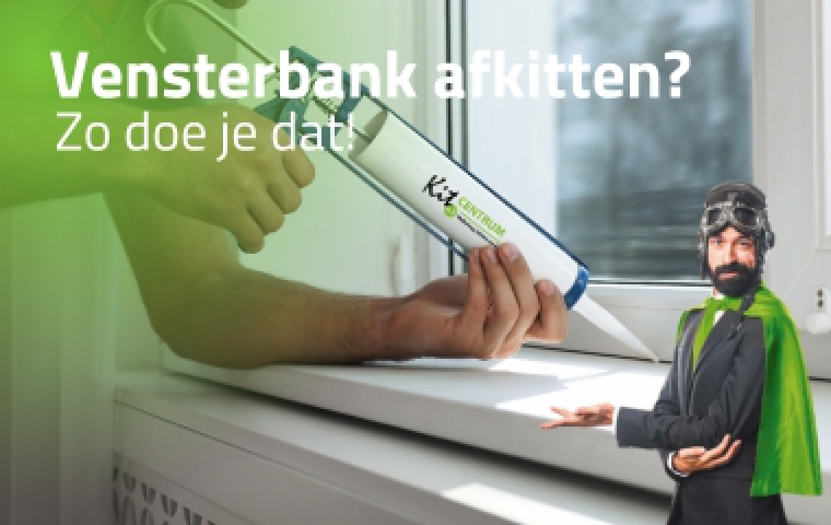 Vensterbank afkitten? Zo doe je dat!